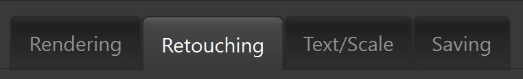 retouching tab